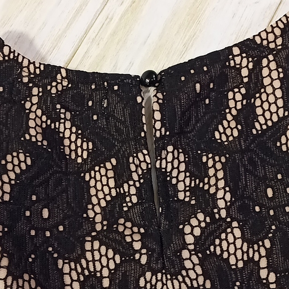 Blue Rain Black Lace Lined A-Line Dress Size Medium - Picture 5 of 14